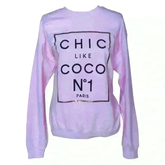 Pink Chic Like Coco Sweatshirts - Picture 1 of 2